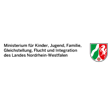 Logo des Ministeriums für Kinder, Jugend, Familie, Gleichstellung, Flucht und INtegration des Landes Nordrhein-Westfalen